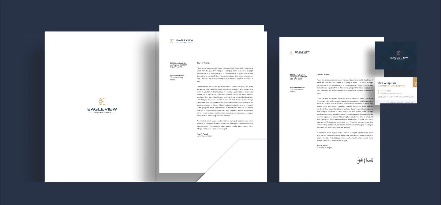 Eagleview Construction — Sway portfolio