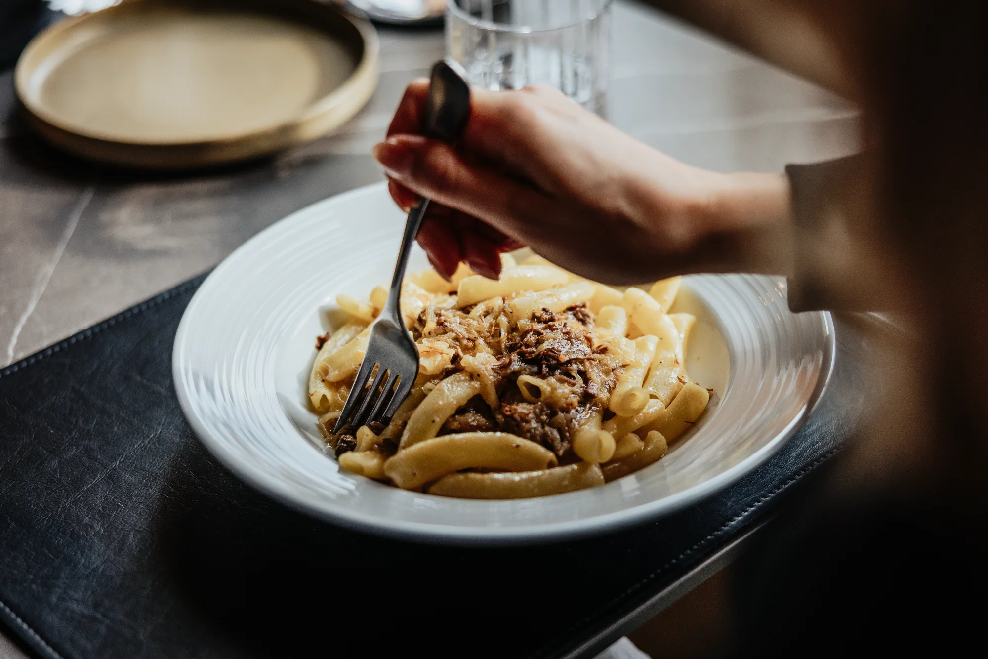 Eating pasta with meat sauce — The Junction Stouffville case study