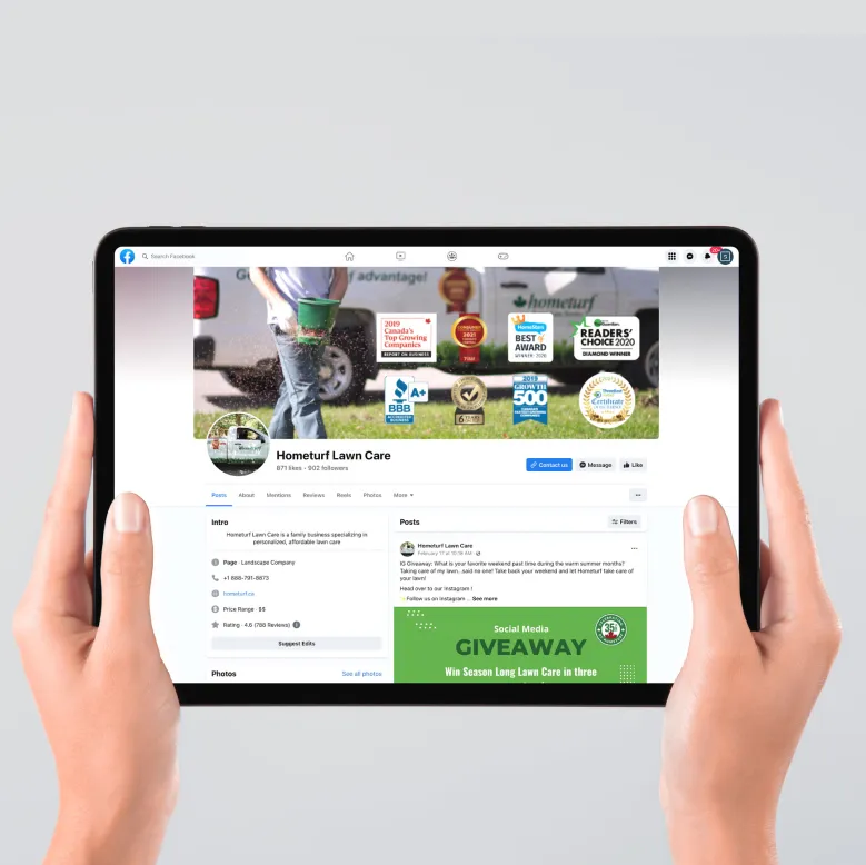 FB section — Hometurf case study