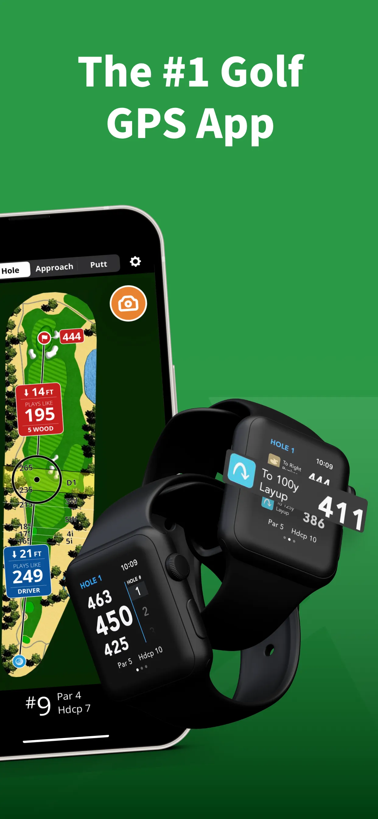 GLX App store Mockup Slide — GolfLogix case study
