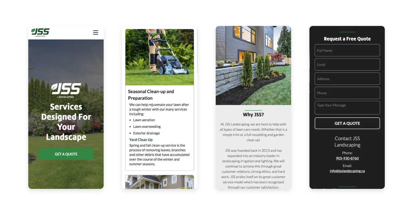 JSS Landscaping Web