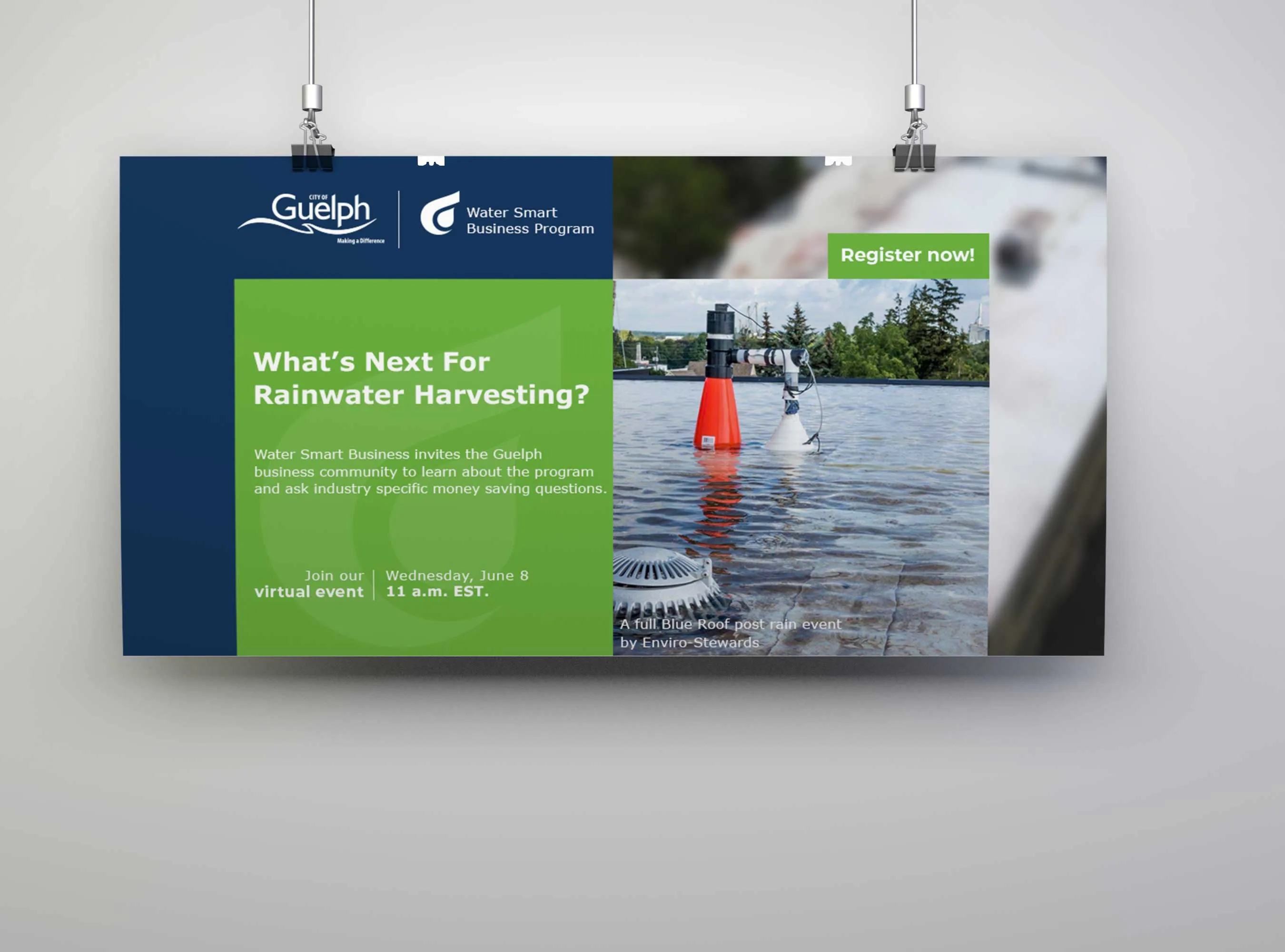Mock up Poster horizontal — City Of Guelph case study