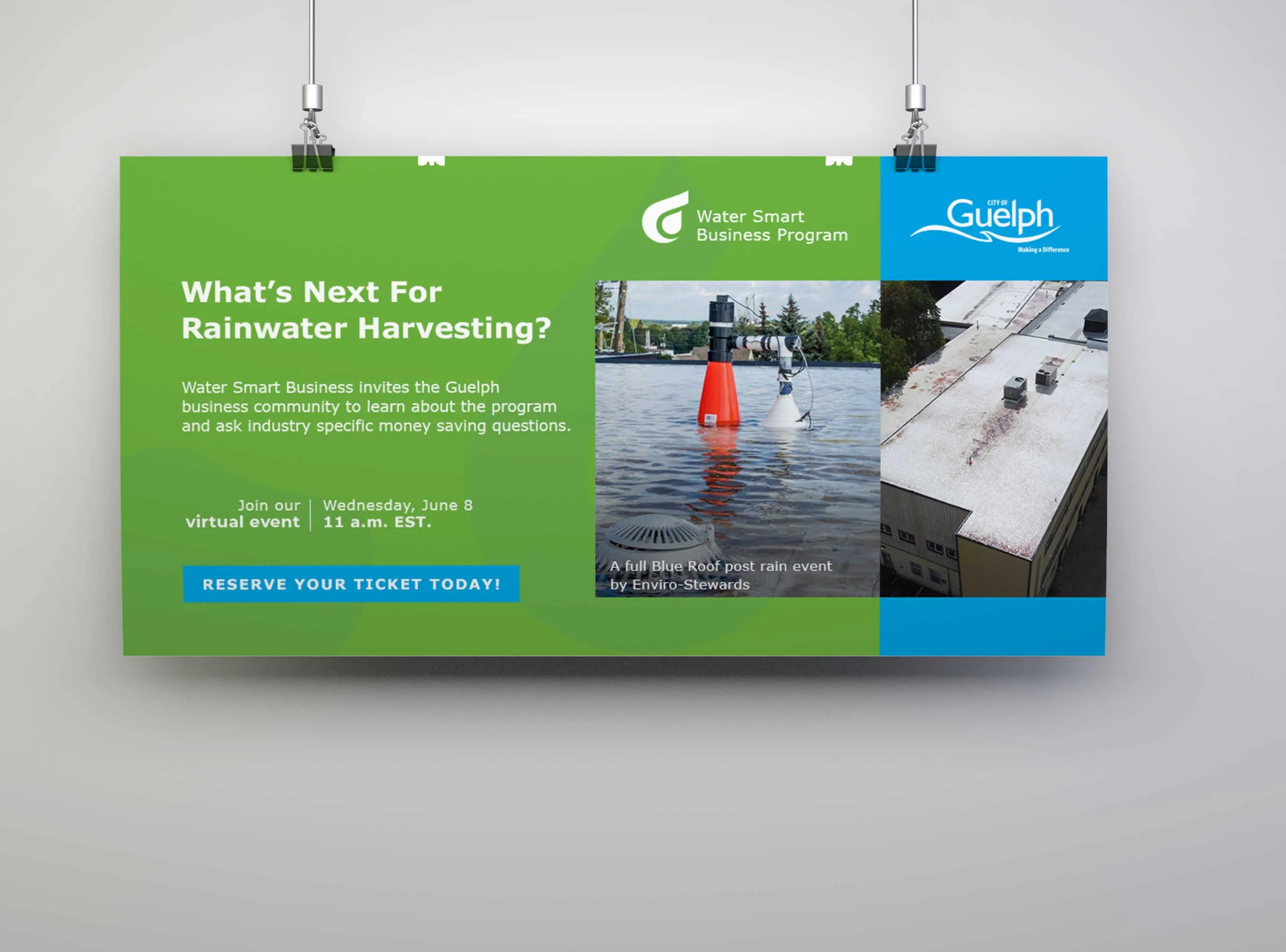 Mock up Poster horizontal — City Of Guelph case study