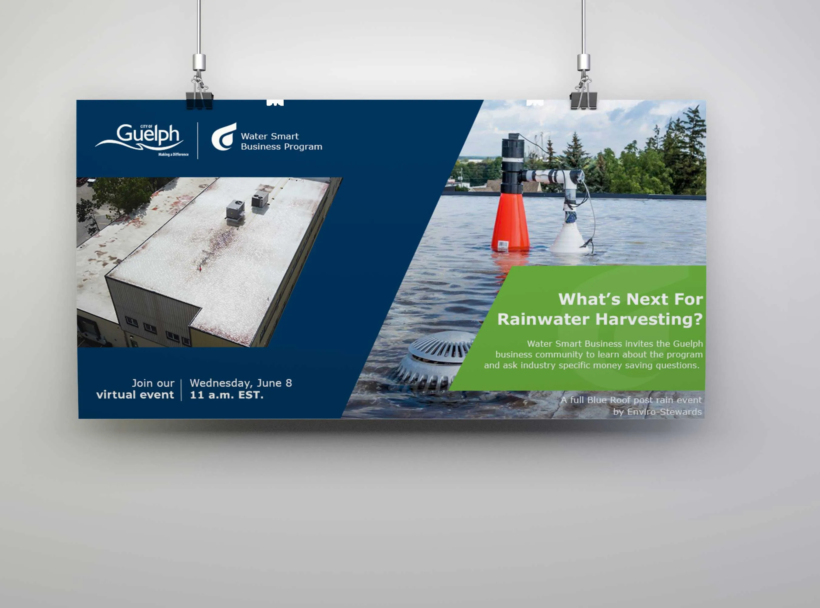 Mock up Poster horizontal — City Of Guelph case study