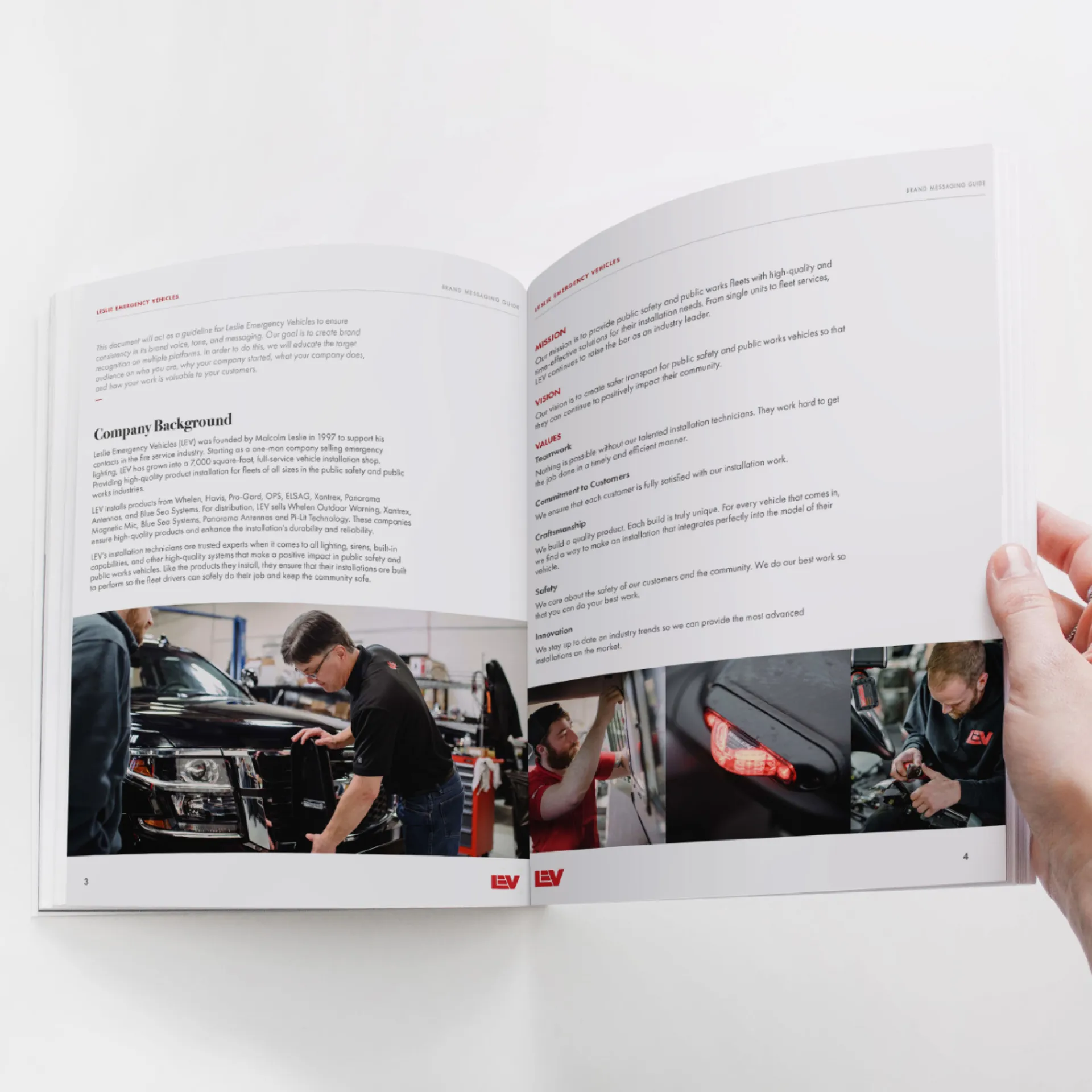 Square LEV stationary — Leslie And Associates case study