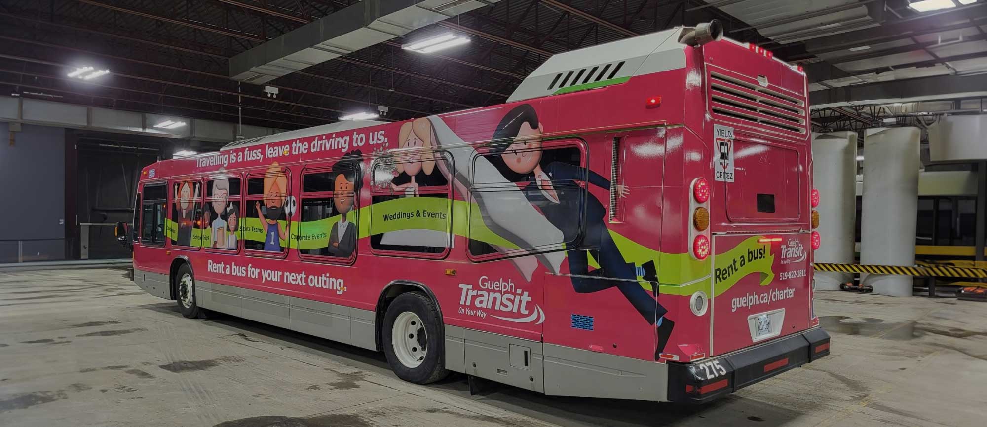 bus wrap — City Of Guelph case study