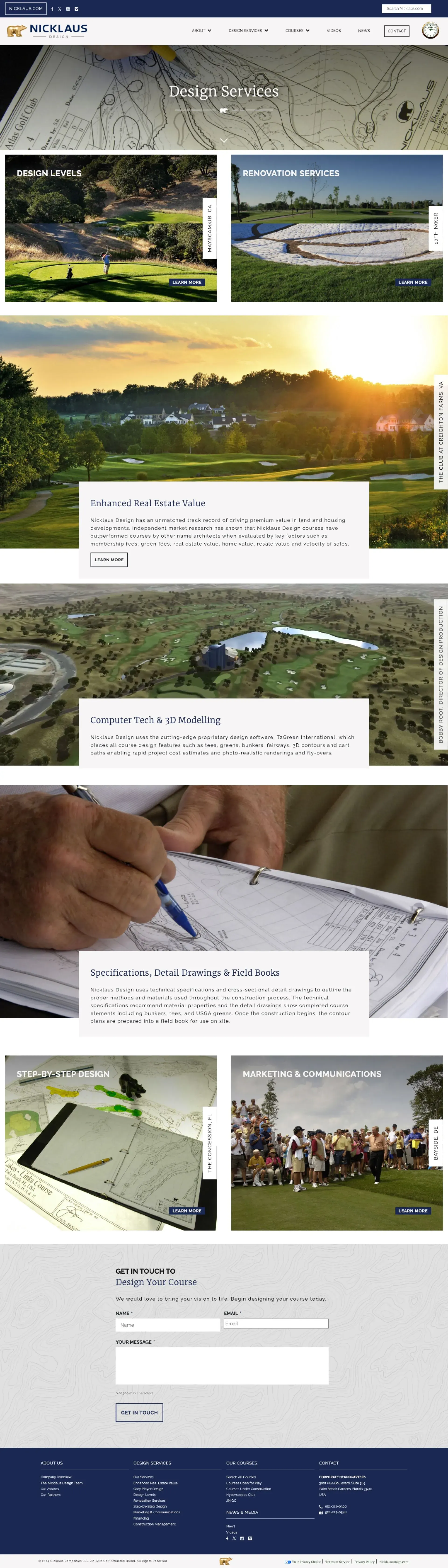Web Home Page Mockup