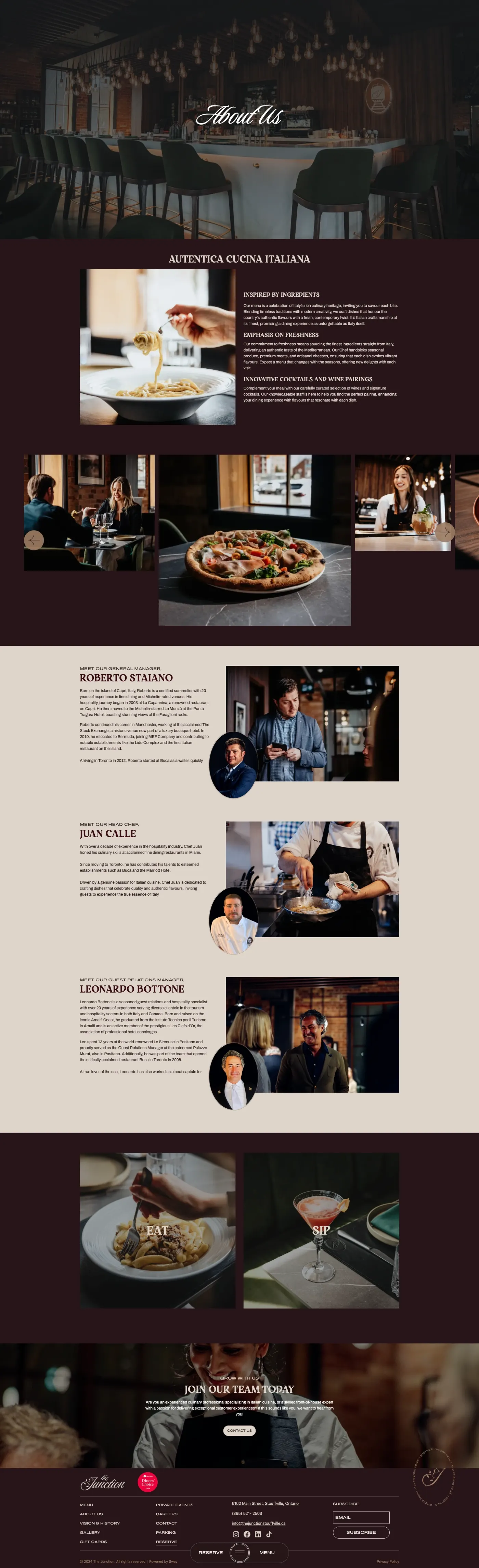 tj about — The Junction Stouffville case study