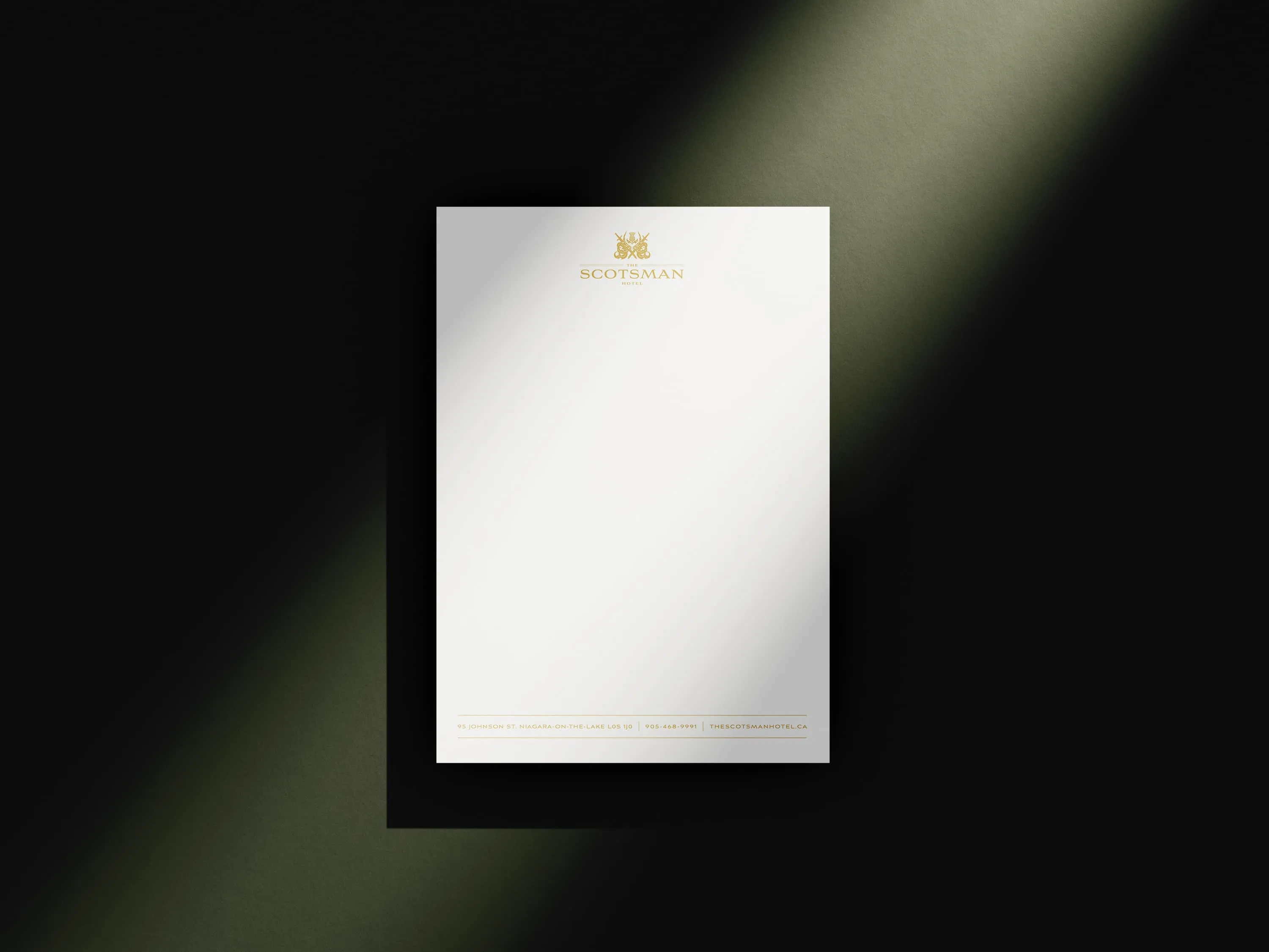 tsh small stationary — Scotsman Hotel case study