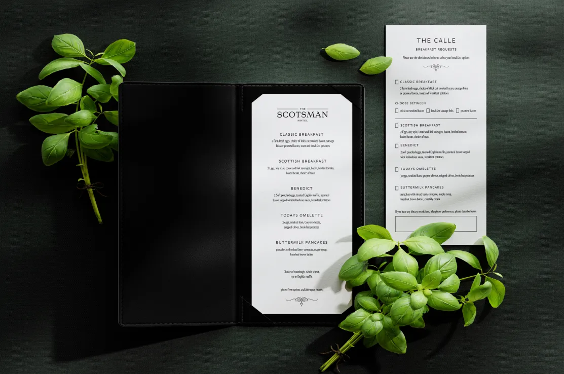 tsh stationary — Scotsman Hotel case study